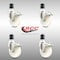 Service Caster 4 Inch 316SS Nylon Wheel Swivel 1-3/4 Inch Expanding Stem Caster Set Lock Brake SCC-SS316TTLEX20S414-NYS-134-4 - alternate 2